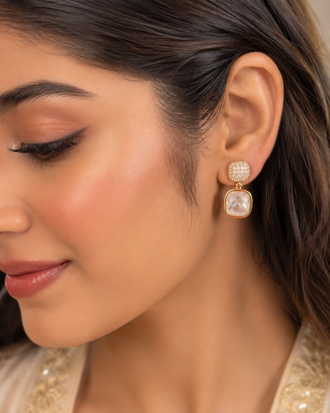 Zircon Crystal Earrings