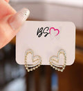 ZJE-164 Heart Shape Double Korean Earrings