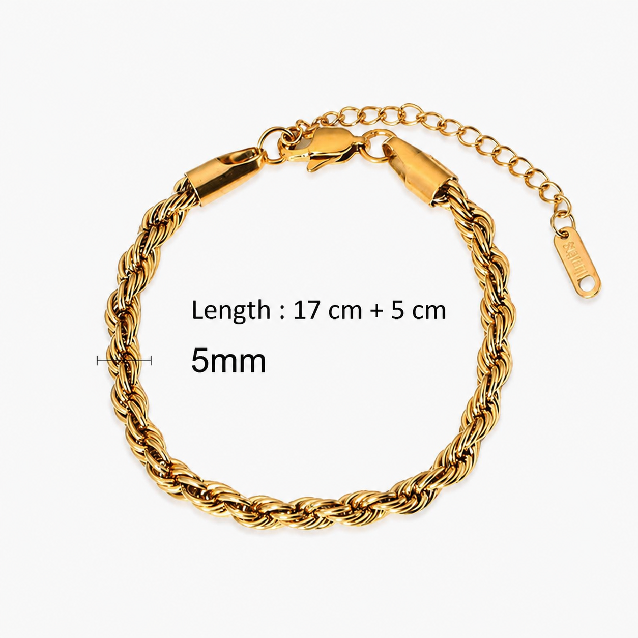 Golden Rope Bracelet / Anklet – Unisex Stylish Chain