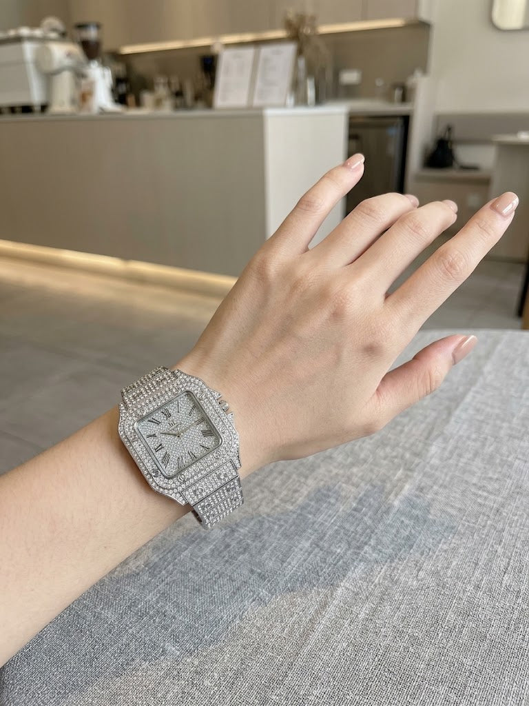 Ladies Stylish Stone Watch