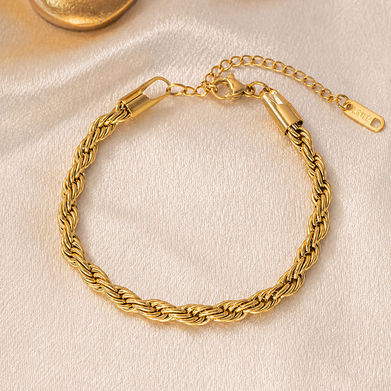 Golden Rope Bracelet / Anklet – Unisex Stylish Chain